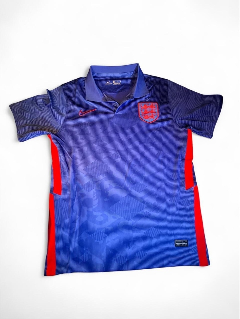 Nike Women's England Soccer Jersey Top Blue Red Size L